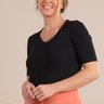 15 camiseta feminina manga curta gola v
