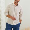 camisa masculina elegance areia