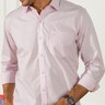 camisa masculina premium rosa claro baumgarten frente1