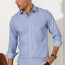 camisa masculina premium azul baumgarten frente 2