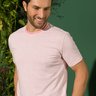camisa masculina listrada rosa baumgarten