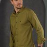 camisa masculina xadrez amarelo baumgarten frente