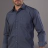 camisa masculina premium cinza baumgarten frente proximada