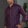 camisa social masculina xadrez baumgarten frente