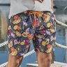 shorts de banho masculino estampado frutas baumgarten frente