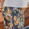 01 shorts de banho masculino estampa tropical flores