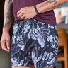 shorts de banho preto e branco baumgarten frente