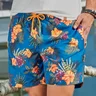 shorts de banho estampa florida baumgarten