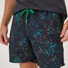 02 shorts de banho masculino preto com bolinhas