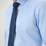 06 camisa masculina manga longa elegance azul claro algodao pima