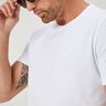 13 camiseta masculina manga curta malha texturizada branca