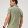 07 camisa masculina polo manga curta meia malha verde oliva