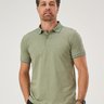 12 camisa masculina polo manga curta meia malha verde oliva