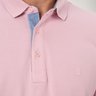 14 camisa masculina polo manga curta piquet rosa claro
