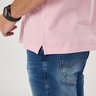 16 camisa masculina polo manga curta piquet rosa claro
