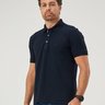11 camisa masculina polo manga curta piquet azul marinho