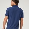 12 camisa masculina polo manga curta malha pima azul marinho