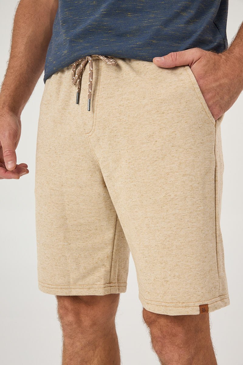 Bermuda de Moletom Masculina Bege
