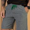 02 bermuda de moletom masculina verde