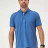 13 camisa masculina polo manga curta piquet azul indigo