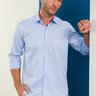 camisa masculina premium baumgarten azul