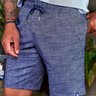 03 shorts casual masculino azul