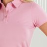 01 camisa polo feminina manga curta rosa
