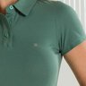 01 camisa polo feminina manga curta verde