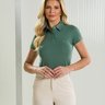 04 camisa polo feminina manga curta verde
