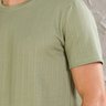 01 camiseta masculina manga curta texturizada verde oliva