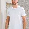 03 camiseta masculina manga curta texturizada branca