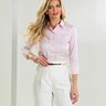 camisa woman rosa claro algodao pima