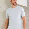 04 camiseta masculina manga curta malha texturizada azul claro