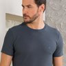 06 camiseta masculina manga curta texturizada chumbo