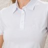 03 camisa polo feminina manga curta algodao pima branca