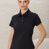 10 camisa polo feminina manga curta algodao pima preta