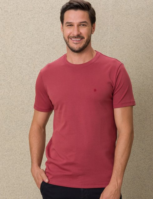 04 camiseta masculina manga curta suedine gold d carmim