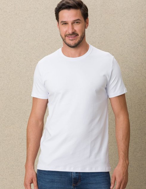 09 camiseta masculina manga curta suedine gold d branca