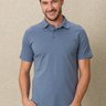 07 camisa masculina polo manga curta suedine gold d azul acinzentado