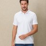 06 camisa masculina polo manga curta suedine gold d branca