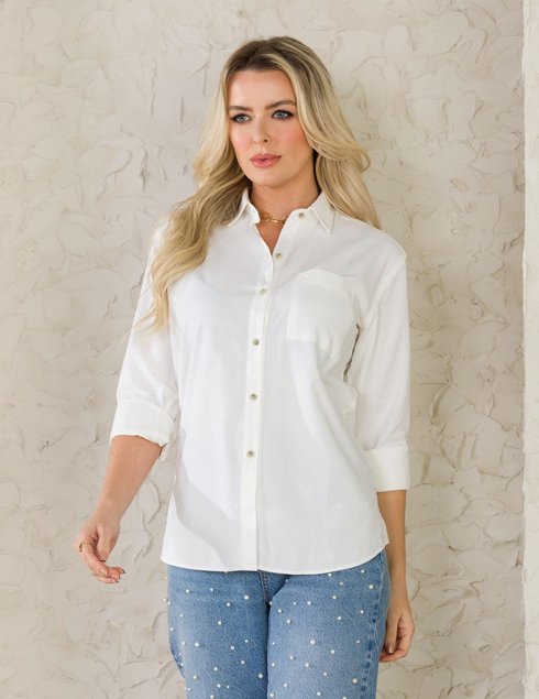 100 camisa woman comfy manga longa