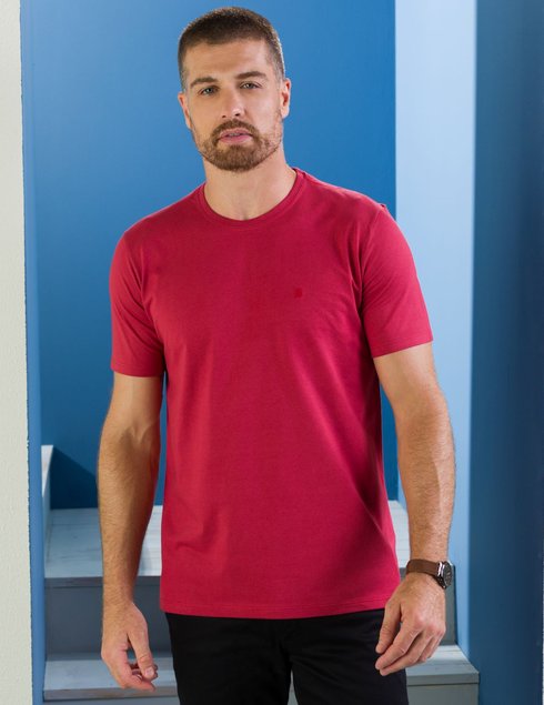 10 camiseta masculina manga curta basica rosa escuro