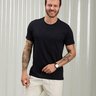 08 camiseta masculina manga curta algodao pima preta