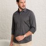camisa social masculina chumbo baumgarten frente