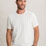camiseta masculina off white baumgarten textura