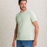 camiseta masculina verde texturizada