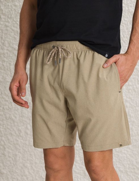 shorts de banho baumgarten bege aproximado