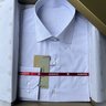 06 camisa masculina manga longa premium tradicional xadrez azul e branco viscose de bambu