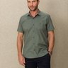 03 camisa masculina manga curta bgt slim verde musgo