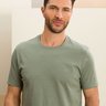 camiseta masculina verde 100 algodao baumgarten frente